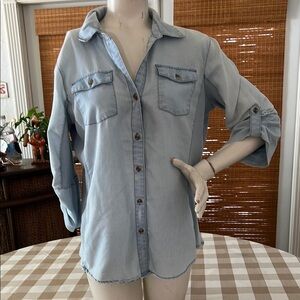 Light Blue Button-Up Shirt